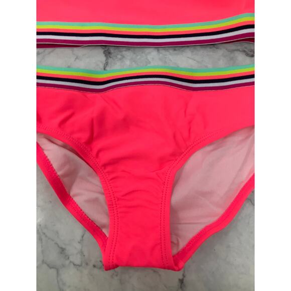 Kanu Surf Girl's 10 Tanya UPF 50+ Hot Pink Beach Sport Bikini Swimsuit G25-25 - Picture 4 of 12